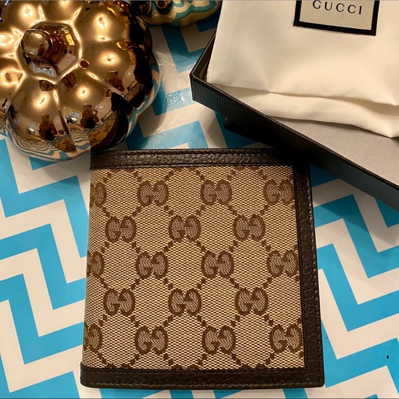 Brand New Gucci Canvas Leather Guccissima Wallet - Picture 2 of 13